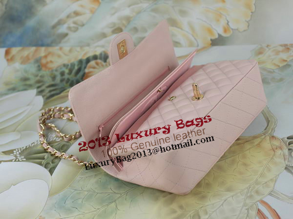 Chanel 2.55 Series Classic Flap Bag 1112 Pink Cannage Pattern Original Leather Gold Chanel 2.55 Series Classic Flap Bag 1112 Pink Cannage Pattern Original Leather Gold