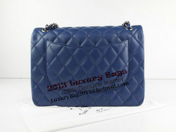 Chanel Classic Flap Bag 1113 RoyalBlue Original Sheepskin Leather Silver Chanel Classic Flap Bag 1113 RoyalBlue Original Sheepskin Leather Silver