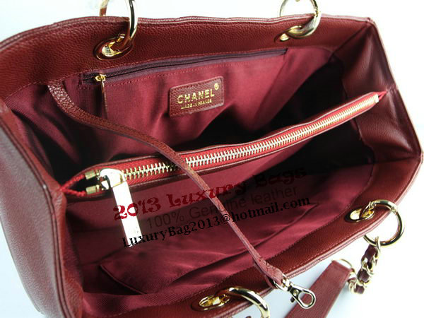 Chanel A50995 Maroon Original Cannage Leather Shoulder Bag Gold Chanel A50995 Maroon Original Cannage Leather Shoulder Bag Gold