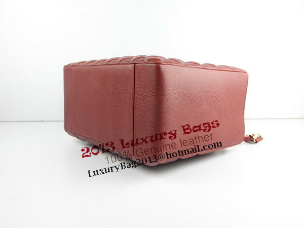 Chanel A50995 Maroon Original Cannage Leather Shoulder Bag Gold Chanel A50995 Maroon Original Cannage Leather Shoulder Bag Gold