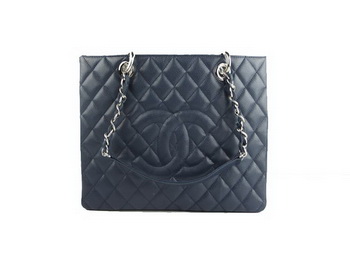 Chanel A50995 RoyalBlue Original Cannage Leather Shoulder Bag Silver Chanel A50995 RoyalBlue Original Cannage Leather Shoulder Bag Silver