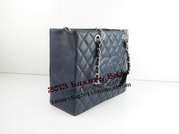 Chanel A50995 RoyalBlue Original Cannage Leather Shoulder Bag Silver Chanel A50995 RoyalBlue Original Cannage Leather Shoulder Bag Silver