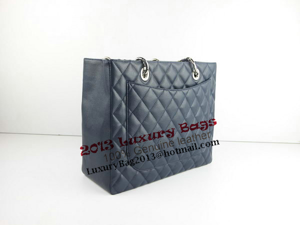Chanel A50995 RoyalBlue Original Cannage Leather Shoulder Bag Silver Chanel A50995 RoyalBlue Original Cannage Leather Shoulder Bag Silver