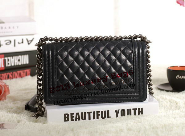 Chanel Boy Flap Shoulder Bag in Dark Blue Original Glazed Crackled A67086 Silver Chanel Boy Flap Shoulder Bag in Dark Blue Original Glazed Crackled A67086 Silver