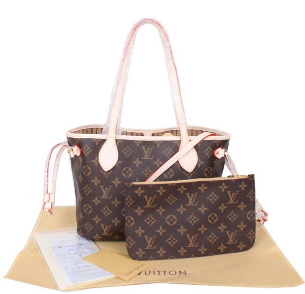 Louis Vuitton Monogram Canvas Neverfull PM M41000 Beige