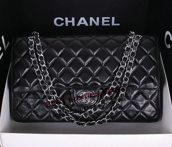 Chanel Classic Flap Bag 1113 Black Sheepskin Leather Chanel Classic Flap Bag 1113 Black Sheepskin Leather