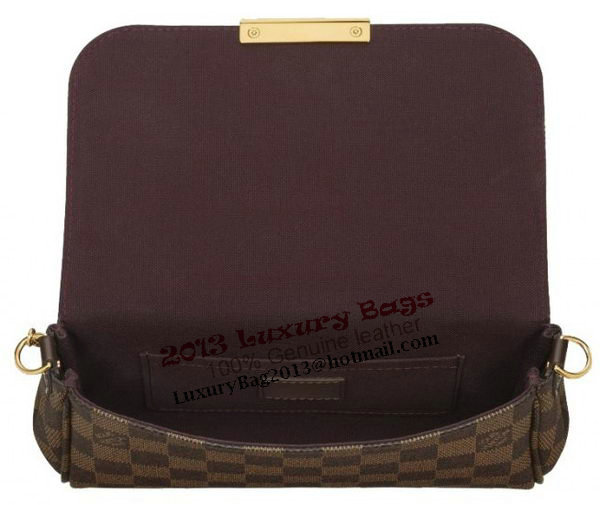 Louis Vuitton Damier Ebene Canvas Favorite PM N41276 Louis Vuitton Damier Ebene Canvas Favorite PM N41276