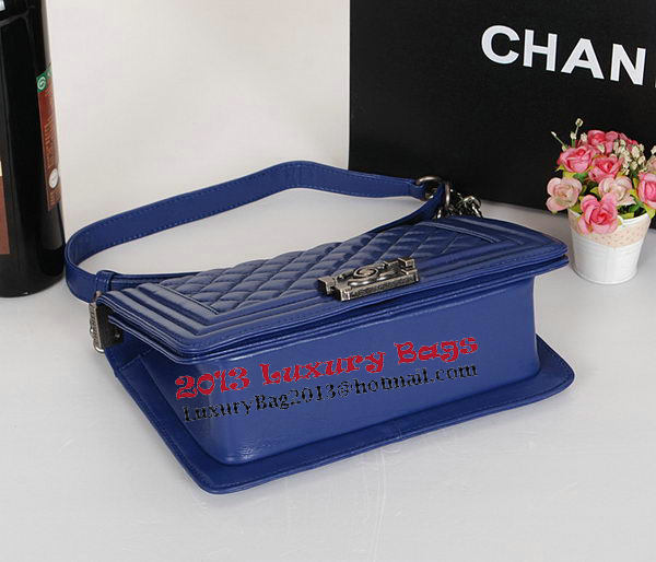 Boy Chanel Flap Shoulder Bag Original Sheepskin Leather A67086 RoyalBlue Boy Chanel Flap Shoulder Bag Original Sheepskin Leather A67086 RoyalBlue