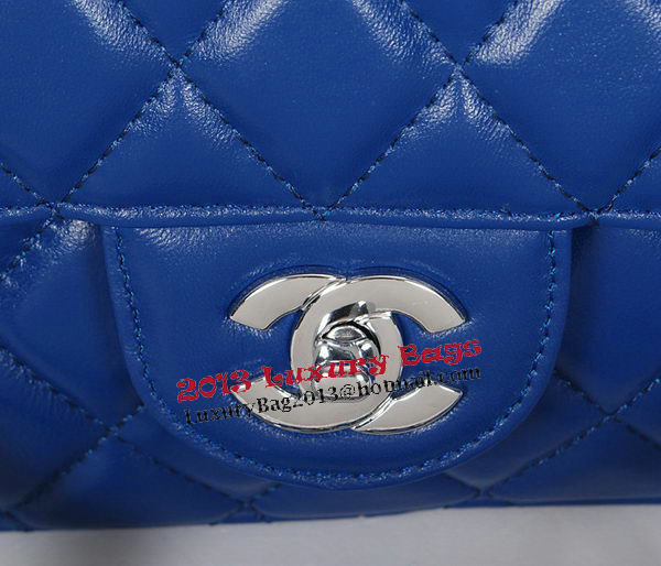 Chanel Classic Flap Bag 1113 RoyalBlue Sheepskin Leather Silver Chanel Classic Flap Bag 1113 RoyalBlue Sheepskin Leather Silver