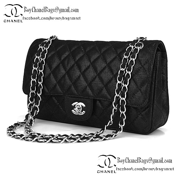 Chanel Classic Flap Bag Grain Leather CHA1113 Black Chanel Classic Flap Bag Grain Leather CHA1113 Black