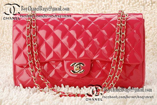 Chanel Classic Flap Bag Patent Leather CHA1113 Peach