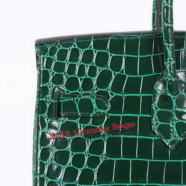 Hermes Birkin 35CM Tote Bag Green Iridescent Croco Leather Gold Hermes Birkin 35CM Tote Bag Green Iridescent Croco Leather Gold