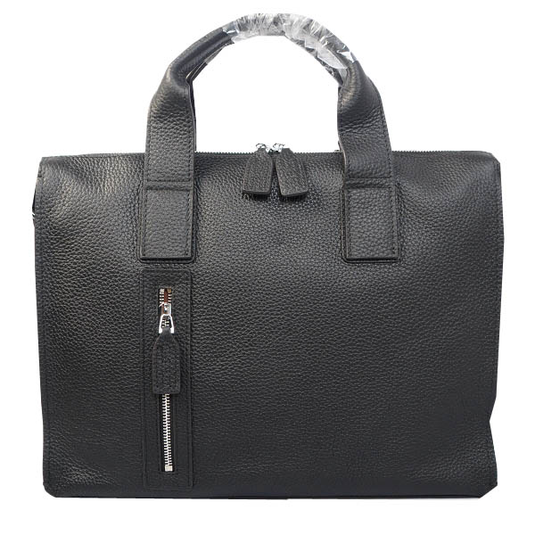 Hermes Briefcase Original Grainy Leather H8813 Black