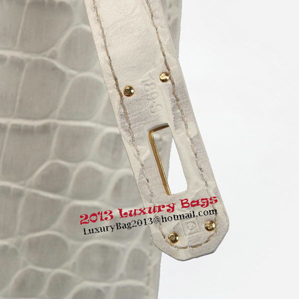 Hermes Kelly 32cm Shoulder Bags OFFWhite Croco Leather Gold Hermes Kelly 32cm Shoulder Bags OFFWhite Croco Leather Gold