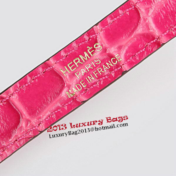 Hermes Kelly 32cm Shoulder Bags Peach Iridescent Croco Leather Gold Hermes Kelly 32cm Shoulder Bags Peach Iridescent Croco Leather Gold