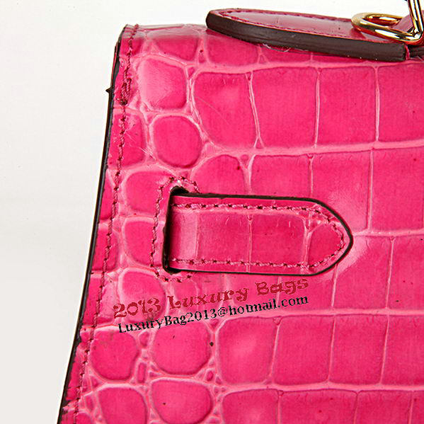 Hermes Kelly 32cm Shoulder Bags Peach Iridescent Croco Leather Gold Hermes Kelly 32cm Shoulder Bags Peach Iridescent Croco Leather Gold