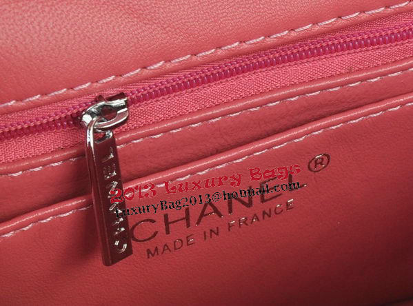 Chanel mini Classic Flap Bag Light Red Original Sheekskin 1115 Silver Chanel mini Classic Flap Bag Light Red Original Sheekskin 1115 Silver