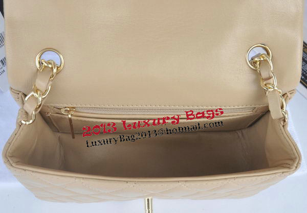 Chanel mini Classic Flap Bag Apricot Original Sheekskin CHA1116 Gold Chanel mini Classic Flap Bag Apricot Original Sheekskin CHA1116 Gold