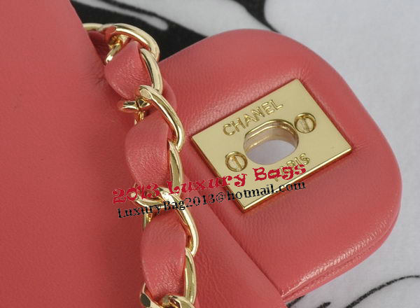 Chanel mini Classic Flap Bag Pink Original Sheekskin CHA1115 Gold Chanel mini Classic Flap Bag Pink Original Sheekskin CHA1115 Gold