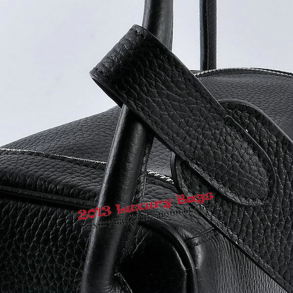 Hermes Lindy 30CM Grainy Leather Shoulder Bag H6207 Black Hermes Lindy 30CM Grainy Leather Shoulder Bag H6207 Black