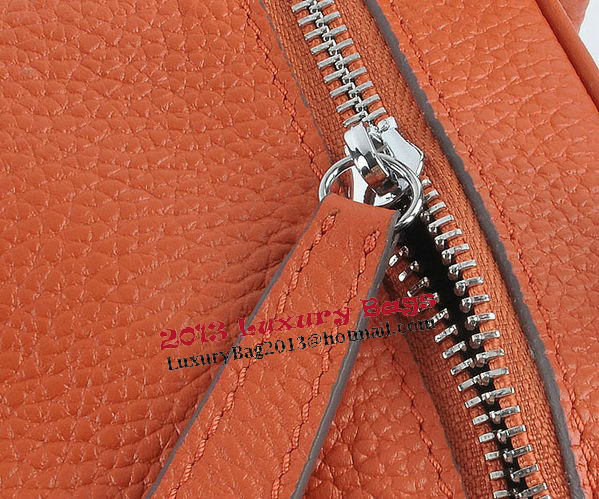 Hermes Lindy 30CM Grainy Leather Shoulder Bag H6207 Orange Hermes Lindy 30CM Grainy Leather Shoulder Bag H6207 Orange