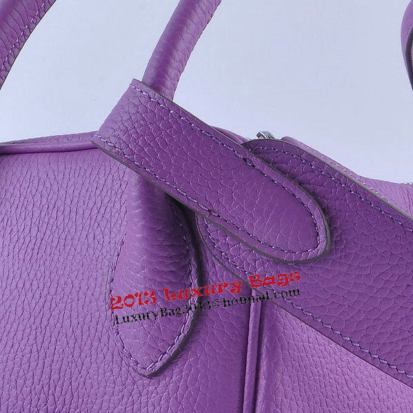 Hermes Lindy 30CM Grainy Leather Shoulder Bag H6207 Purple Hermes Lindy 30CM Grainy Leather Shoulder Bag H6207 Purple