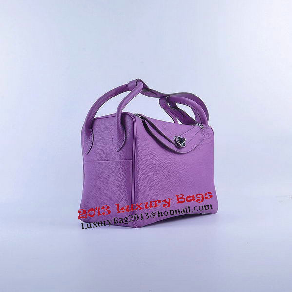 Hermes Lindy 30CM Grainy Leather Shoulder Bag H6207 Purple Hermes Lindy 30CM Grainy Leather Shoulder Bag H6207 Purple