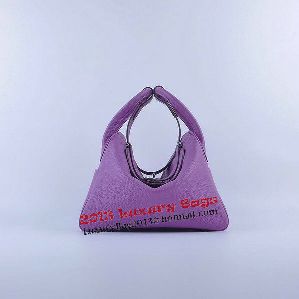 Hermes Lindy 30CM Grainy Leather Shoulder Bag H6207 Purple Hermes Lindy 30CM Grainy Leather Shoulder Bag H6207 Purple