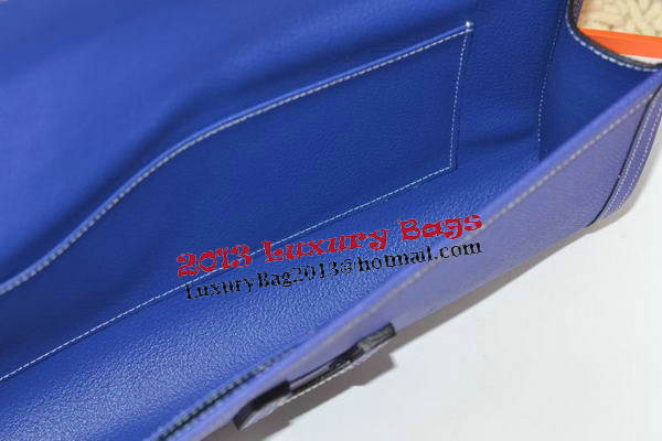 Hermes Jige Clutch Bag Calfskin Leather Royal Hermes Jige Clutch Bag Calfskin Leather Royal