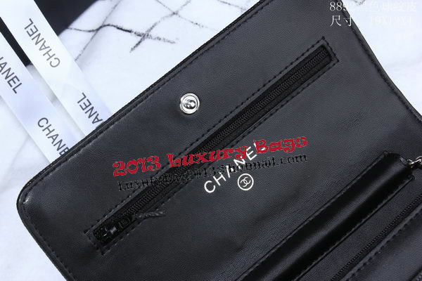Chanel Cannage Pattern Leather Flap Shoulder Bag A8892 Black Chanel Cannage Pattern Leather Flap Shoulder Bag A8892 Black