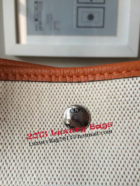 Hermes Garden Party 36CM Bag Canvas Leather H11M Orange Hermes Garden Party 36CM Bag Canvas Leather H11M Orange