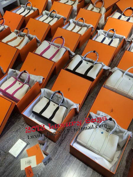 Hermes Garden Party 36CM Bag Canvas Leather H11M Royal Hermes Garden Party 36CM Bag Canvas Leather H11M Royal