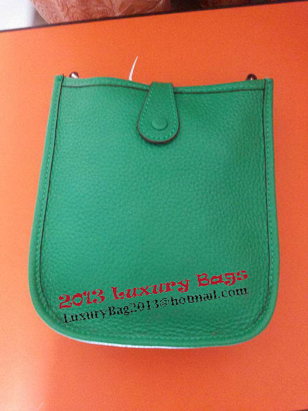 Hermes mini Evelyne Messenger Bag H1608S Green Hermes mini Evelyne Messenger Bag H1608S Green