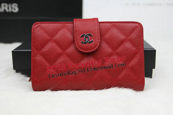 Chanel Matelasse Bi-Fold Wallet Original Cannage Pattern Leater CHA48667 Red Chanel Matelasse Bi-Fold Wallet Original Cannage Pattern Leater CHA48667 Red