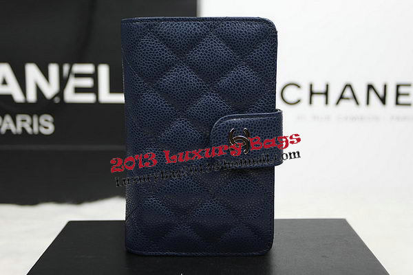 Chanel Matelasse Bi-Fold Wallet Original Cannage Pattern Leater CHA48667 Royal Chanel Matelasse Bi-Fold Wallet Original Cannage Pattern Leater CHA48667 Royal