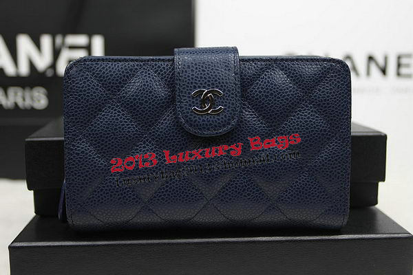 Chanel Matelasse Bi-Fold Wallet Original Cannage Pattern Leater CHA48667 Royal Chanel Matelasse Bi-Fold Wallet Original Cannage Pattern Leater CHA48667 Royal