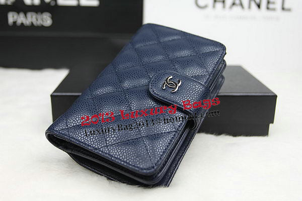 Chanel Matelasse Bi-Fold Wallet Original Cannage Pattern Leater CHA48667 Royal Chanel Matelasse Bi-Fold Wallet Original Cannage Pattern Leater CHA48667 Royal