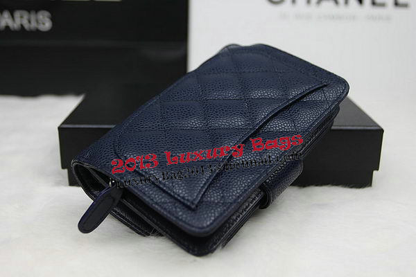 Chanel Matelasse Bi-Fold Wallet Original Cannage Pattern Leater CHA48667 Royal Chanel Matelasse Bi-Fold Wallet Original Cannage Pattern Leater CHA48667 Royal