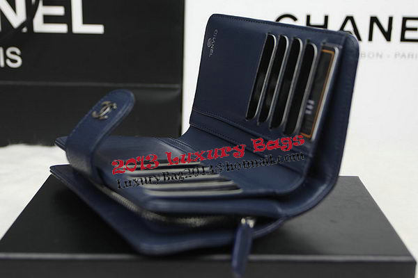 Chanel Matelasse Bi-Fold Wallet Original Cannage Pattern Leater CHA48667 Royal Chanel Matelasse Bi-Fold Wallet Original Cannage Pattern Leater CHA48667 Royal