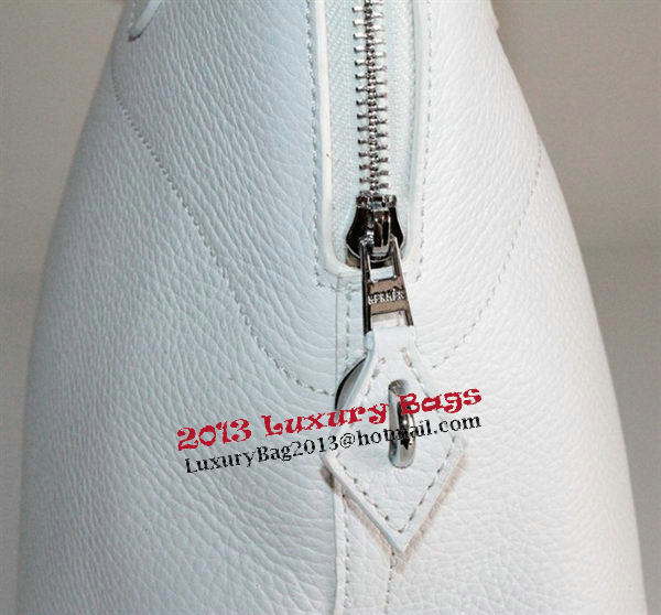 Hermes Bolide 37CM Calfskin Leather Tote Bags H509084 White Hermes Bolide 37CM Calfskin Leather Tote Bags H509084 White