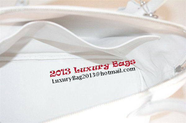 Hermes Bolide 37CM Calfskin Leather Tote Bags H509084 White Hermes Bolide 37CM Calfskin Leather Tote Bags H509084 White