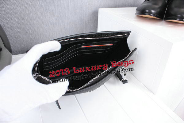 Hermes Jige Clutch Bag Calfskin Leather HQ8059 Black Hermes Jige Clutch Bag Calfskin Leather HQ8059 Black