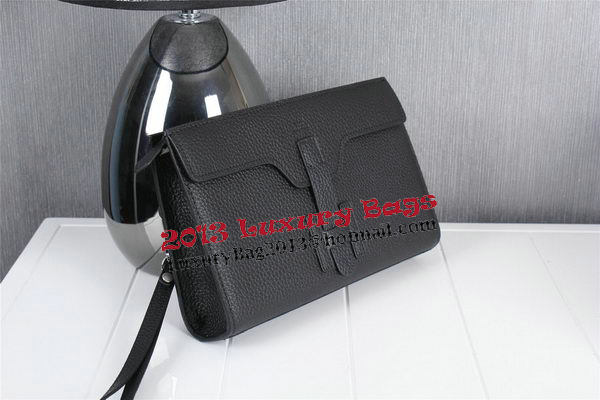 Hermes Jige Clutch Bag Calfskin Leather HQ8059 Black Hermes Jige Clutch Bag Calfskin Leather HQ8059 Black