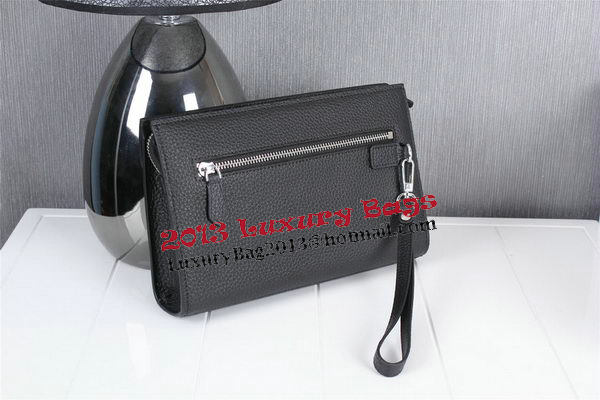 Hermes Jige Clutch Bag Calfskin Leather HQ8059 Black Hermes Jige Clutch Bag Calfskin Leather HQ8059 Black
