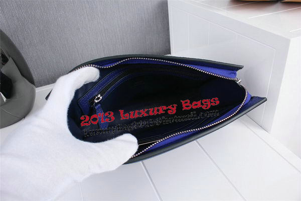 Hermes Jige Clutch Bag Calfskin Leather HQ8059 Blue Hermes Jige Clutch Bag Calfskin Leather HQ8059 Blue