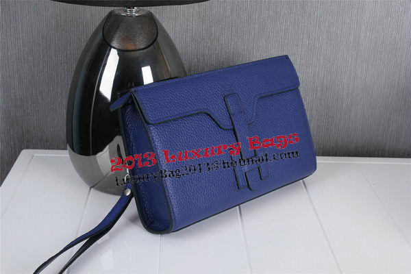 Hermes Jige Clutch Bag Calfskin Leather HQ8059 Blue Hermes Jige Clutch Bag Calfskin Leather HQ8059 Blue