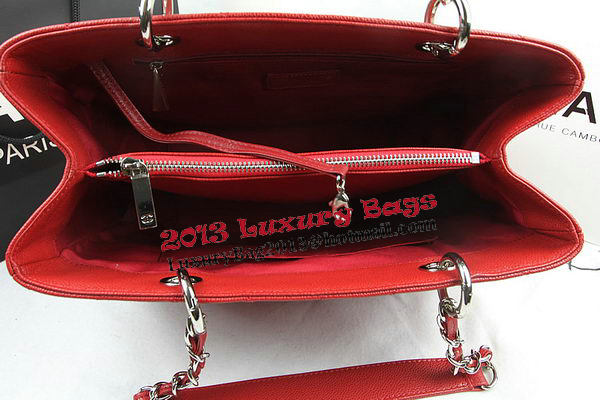 Chanel Classic Coco Bag Red GST Caviar Leather A50995 Silver Chanel Classic Coco Bag Red GST Caviar Leather A50995 Silver