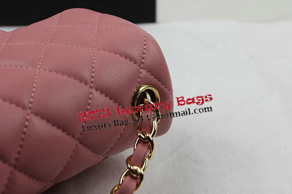Chanel Classic MINI Flap Bag Pink Original Sheep Leather CF1115 Gold Chanel Classic MINI Flap Bag Pink Original Sheep Leather CF1115 Gold