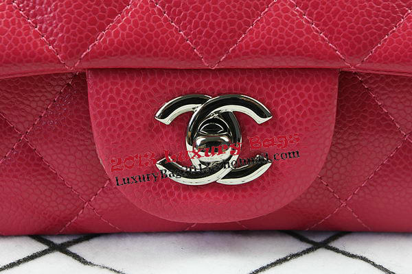 Chanel Classic MINI Flap Bag Rose Cannage Pattern CF1119 Silver Chanel Classic MINI Flap Bag Rose Cannage Pattern CF1119 Silver