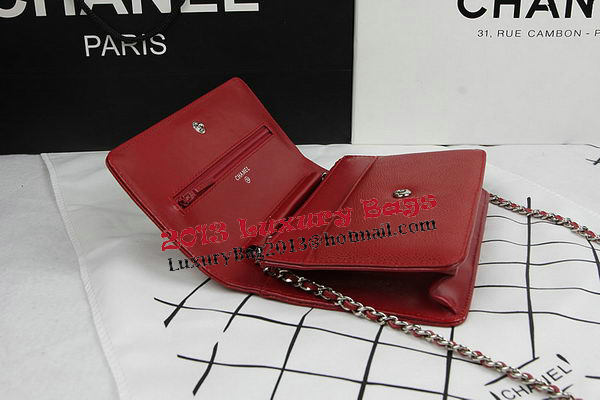 Chanel Original Leather mini Flap Bags A48654 Red Chanel Original Leather mini Flap Bags A48654 Red